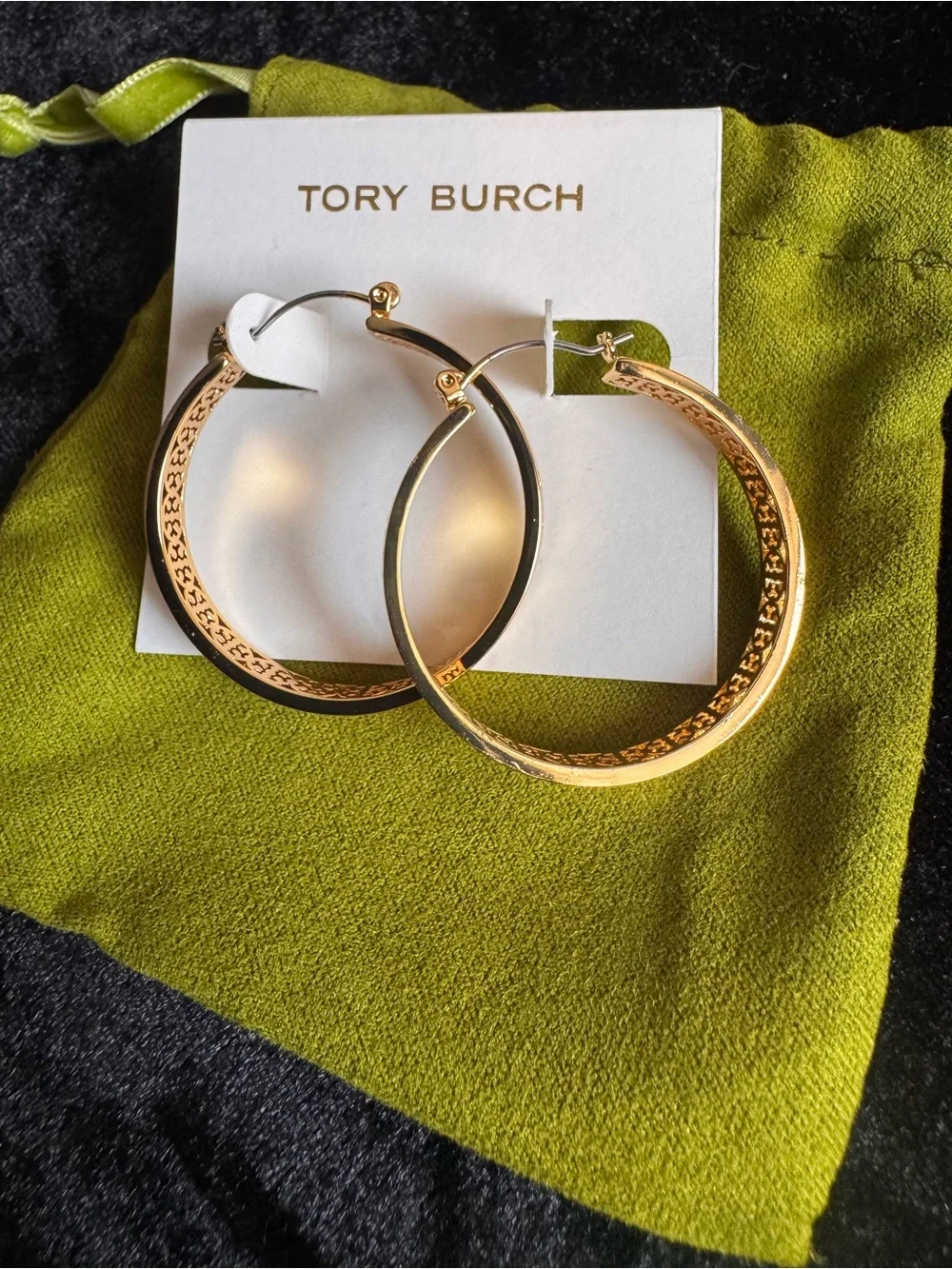 Tory Burch Gold-Tone Filigree Hoop Earrings - Women Jewelry